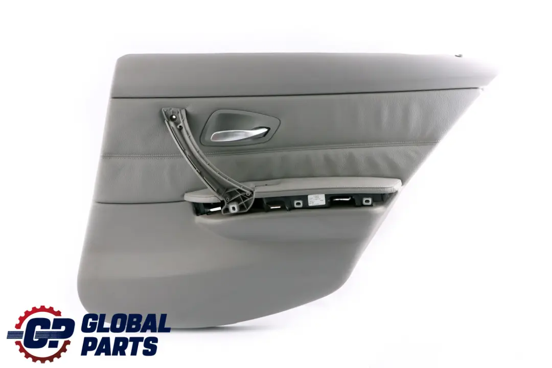 BMW E90 Trasera Derecha O / Tarjeta De La Puerta Forro Gris Panel De cuero Trim