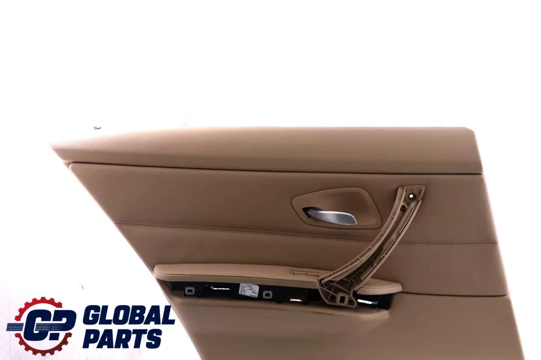 BMW E90 Rear Left Door Card Lining Beige Leather Trim Panel