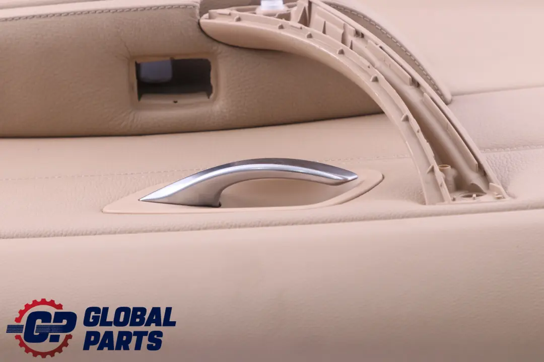 BMW E90 Trasera Derecha O / S Tarjeta De Puerta Forro De cuero beige Trim Panel