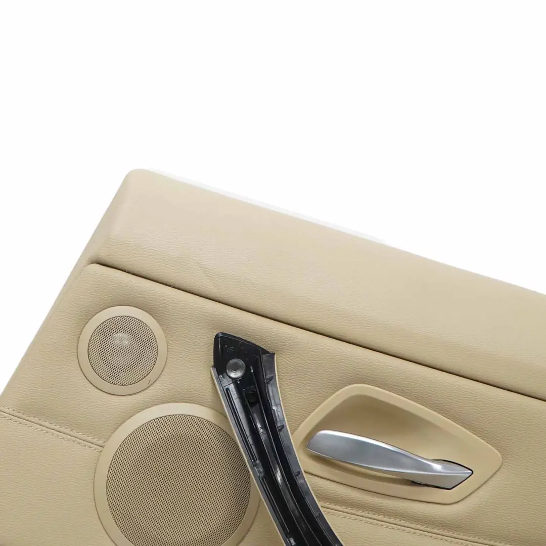 BMW E91 Tarjeta de Puerta Trasera Derecha Recubrimiento Cuero Dakota Beige