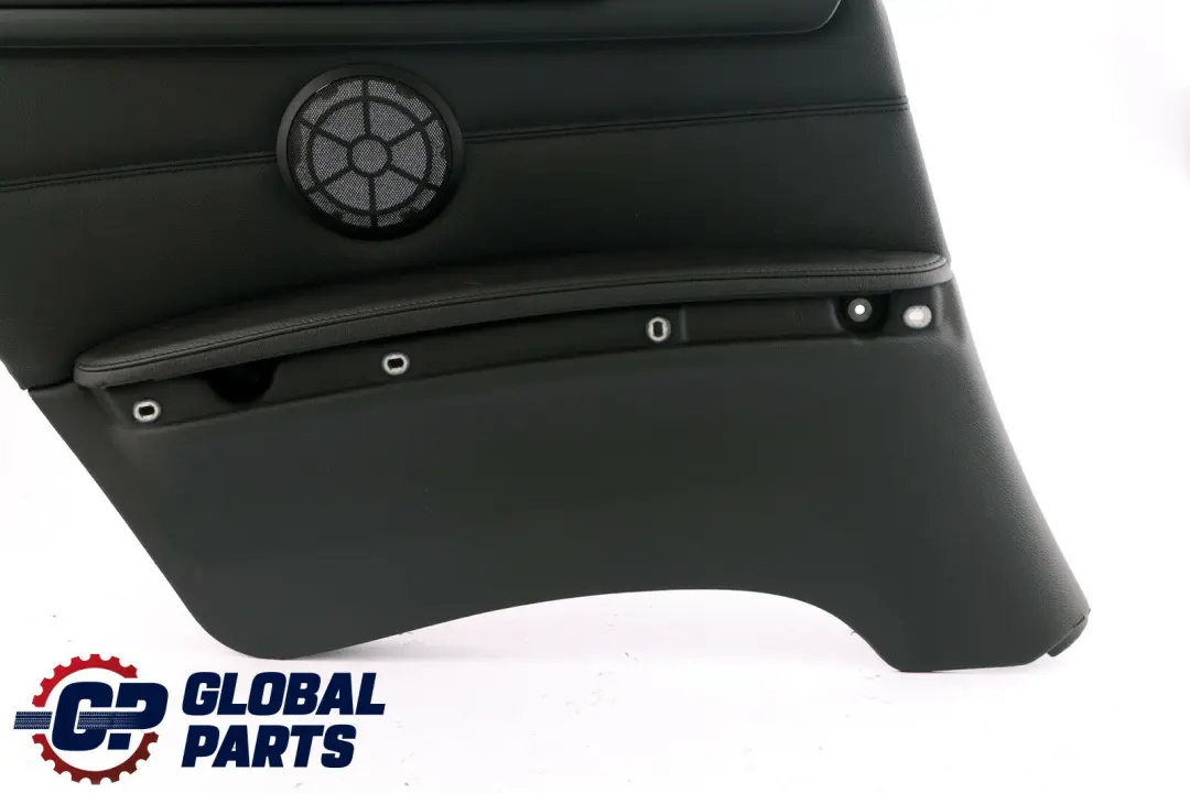 BMW E92 2 Trasero Izquierdo Lateral Panel Revestimiento Cuero Negro