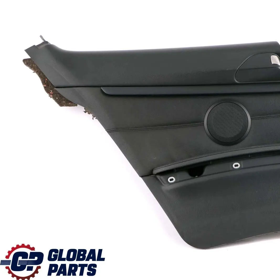 BMW E92 Coupe Trasero Izquierdo Panel Lateral Forro Cuero Negro