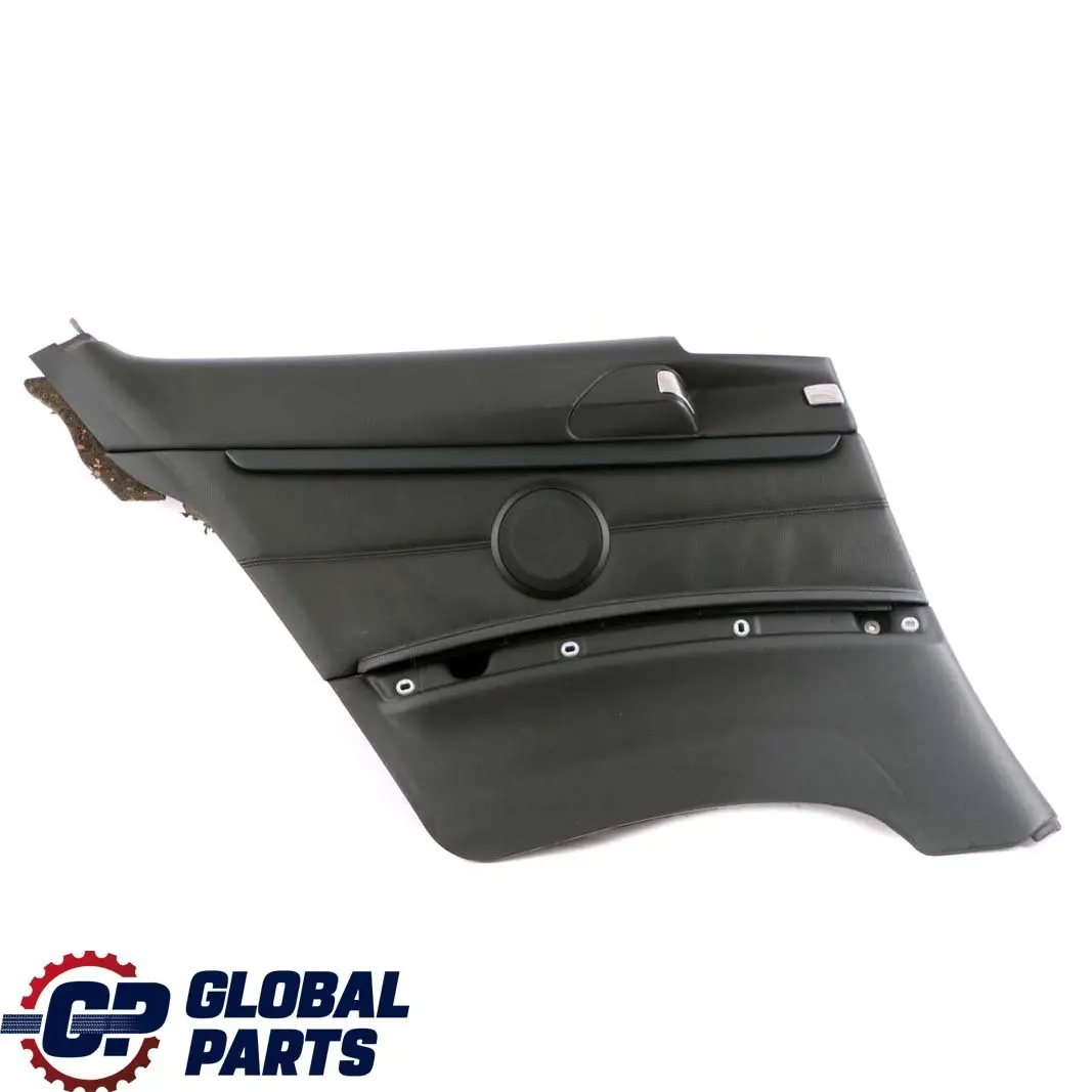 BMW E92 Coupe Trasero Izquierdo Panel Lateral Forro Cuero Negro