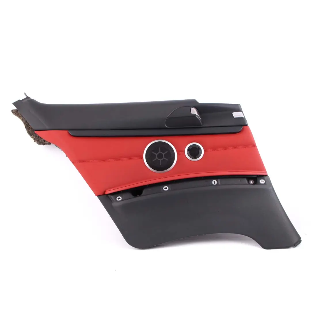 BMW E92 Lateral Trim Panel Rear Left N/S Side Cover Lining Red Leather