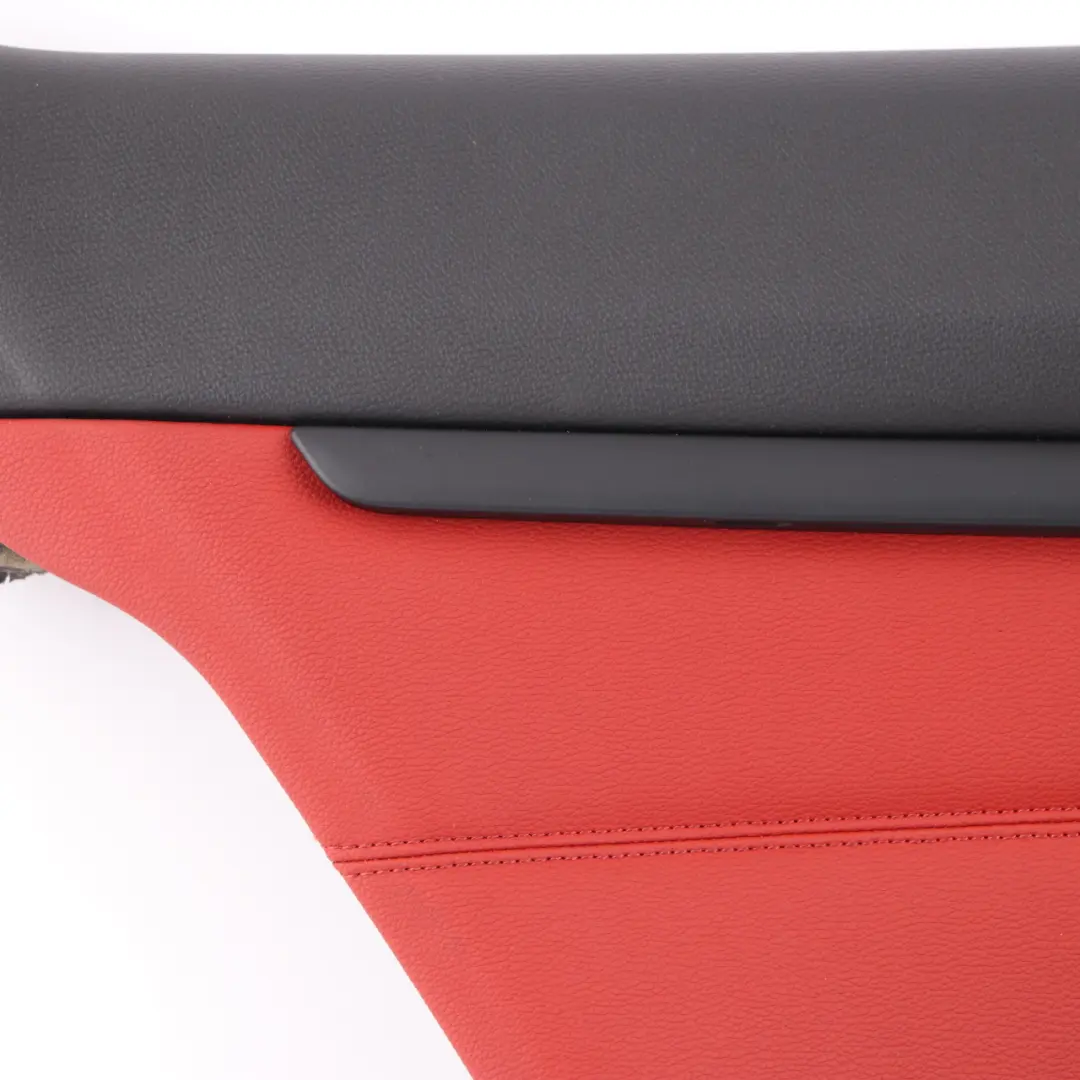 BMW E92 Lateral Trim Panel Rear Left N/S Side Cover Lining Red Leather