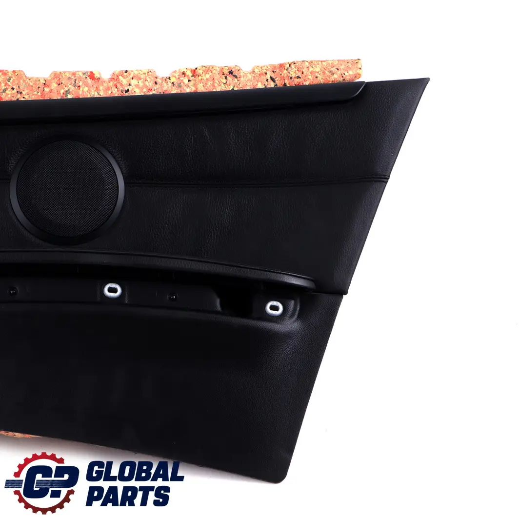 BMW E93 2 Cabrio Trasero Derecho Lateral Panel Revestimiento Cuero Negro