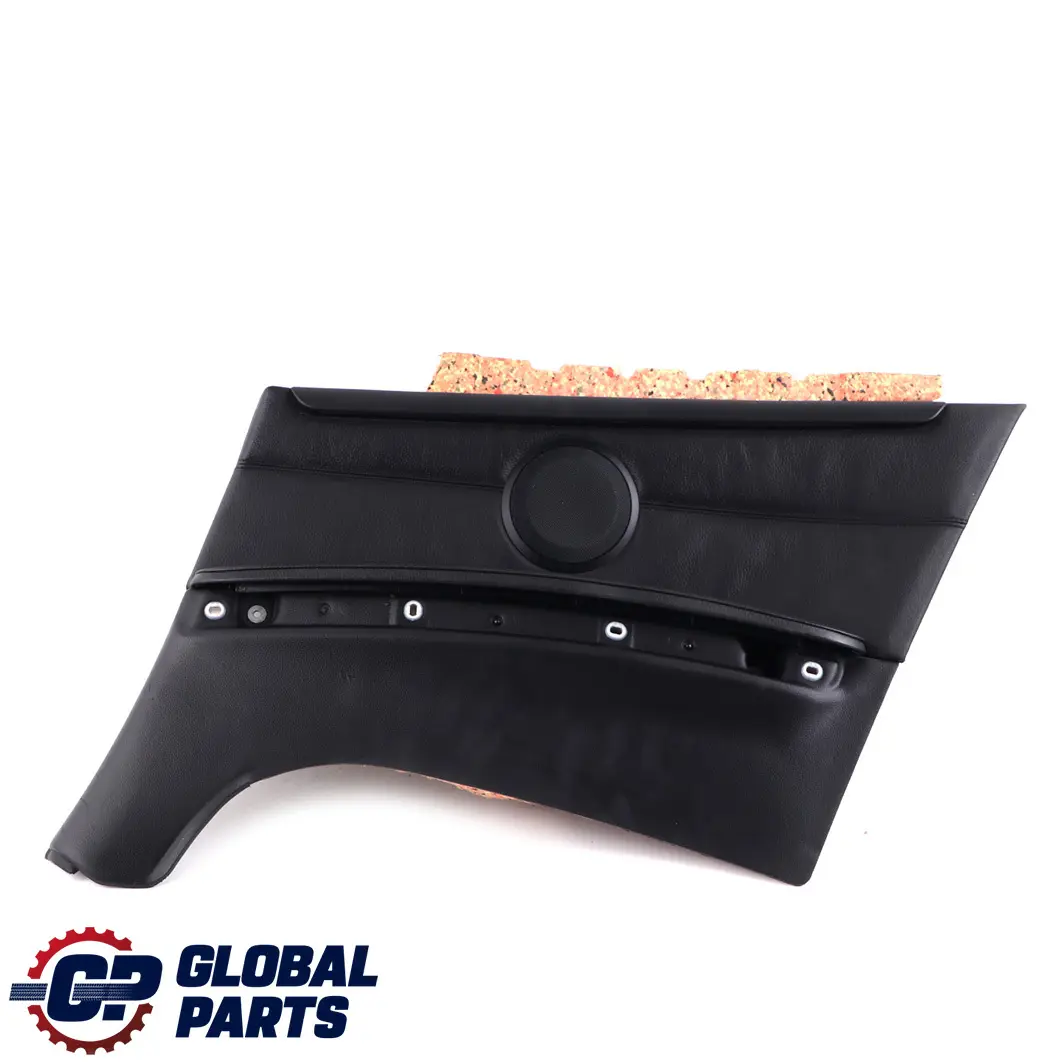 BMW E93 Cabrio Trasero Derecho Lateral Panel Revestimiento Cuero Negro Dakota