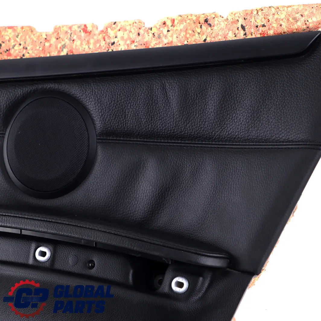 BMW E93 Cabrio Trasero Derecho Lateral Panel Revestimiento Cuero Negro Dakota