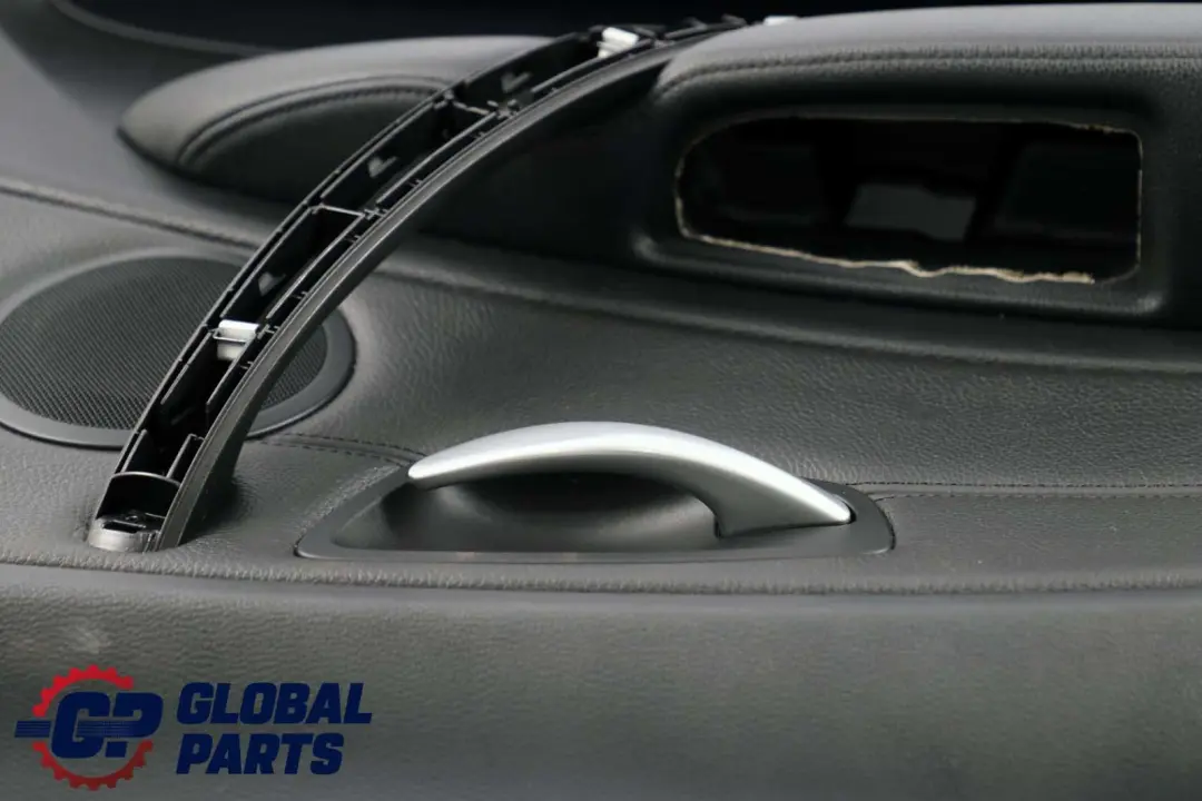 BMW 1 Series E87 LCI Front Left N/S Door Card Trim Panel Black Leather