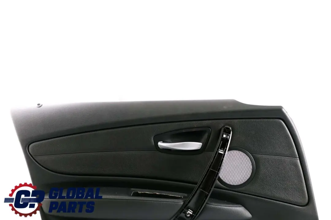 BMW 1 Series E87 LCI Front Left N/S Door Card Trim Panel Black Leather