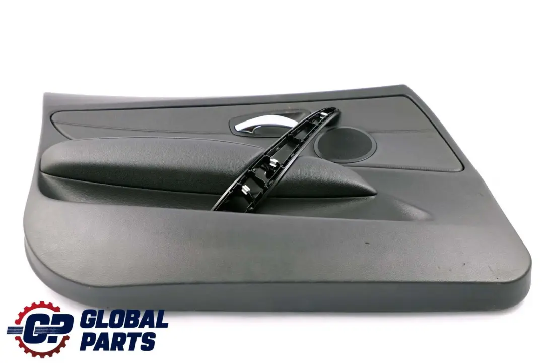BMW 1 Series E87 LCI Front Left N/S Door Card Trim Panel Black Leather