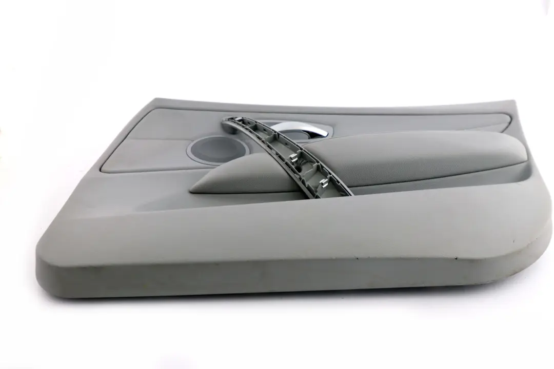BMW 1 Series E87 LCI Front Right O/S Door Card Trim Panel Grey Leather