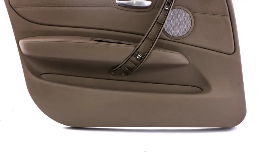 BMW 1 Series E87 LCI Front Left N/S Door Card Trim Panel Beige Leather