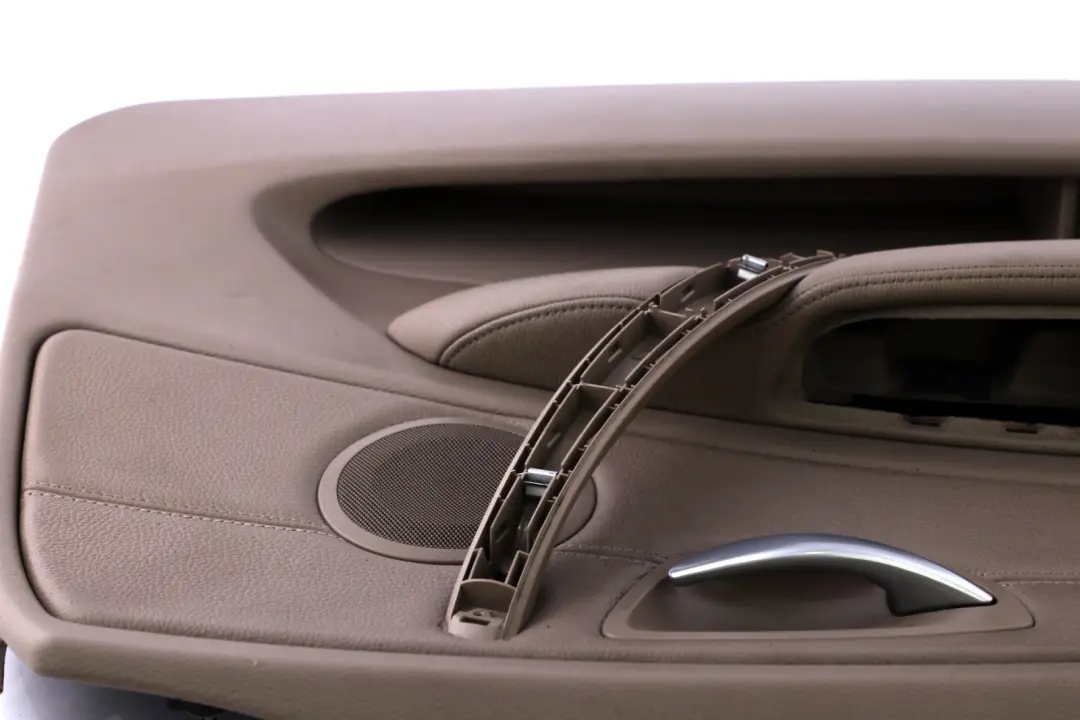 BMW 1 Series E87 LCI Front Left N/S Door Card Trim Panel Beige Leather