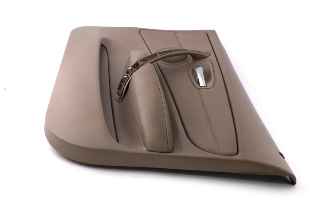 BMW 1 Series E87 LCI Front Right O/S Door Card Trim Panel Beige Leather