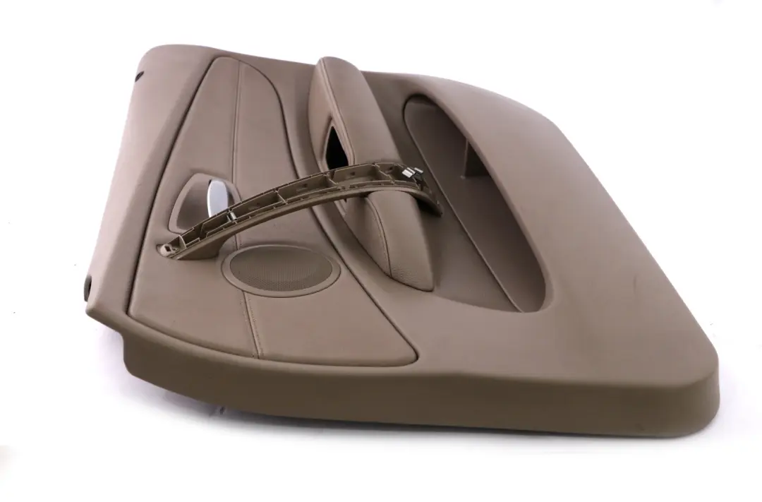 BMW 1 Series E87 LCI Front Right O/S Door Card Trim Panel Beige Leather