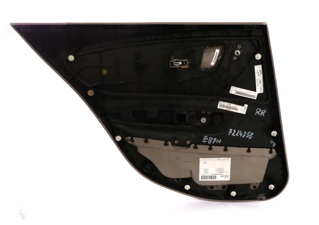 BMW 1 Series E87 LCI Rear Right O/S Door Card Trim Panel Beige Leather