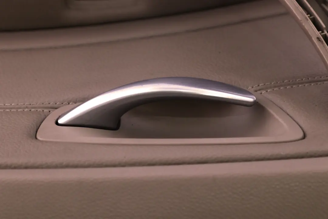 BMW 1 Series E87 LCI Rear Right O/S Door Card Trim Panel Beige Leather