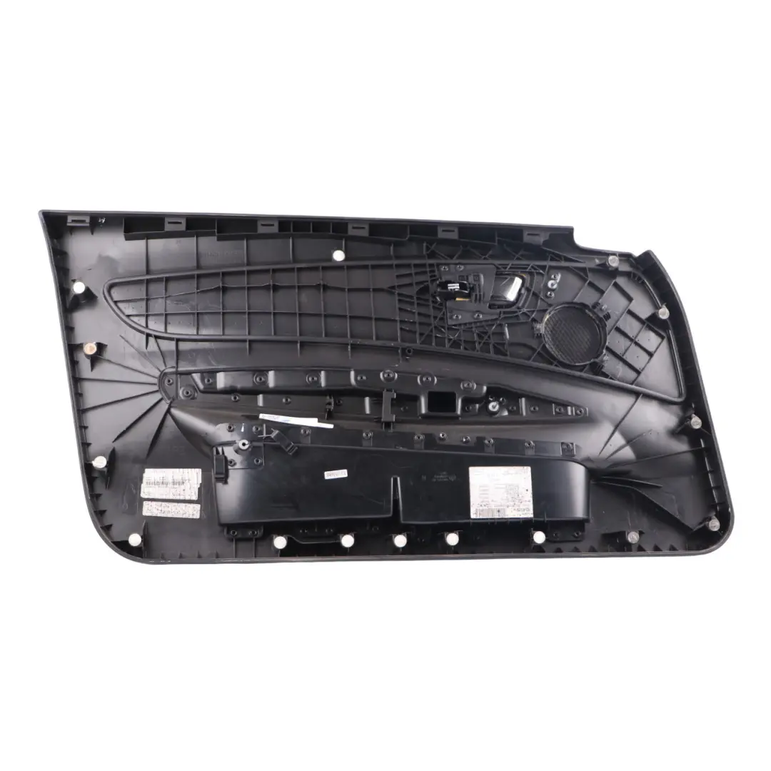 BMW E81 E82 Front Right O/S Door Lining Card Black Leather 7224362