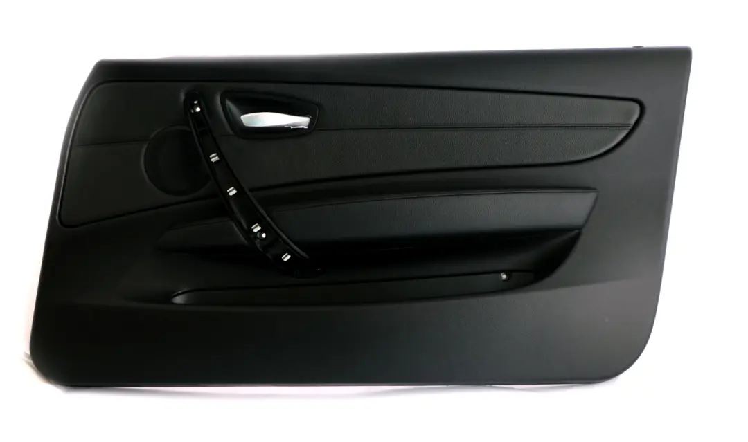 BMW 1 Series E81 E82 Front Right O/S Door Lining Card Black Leather