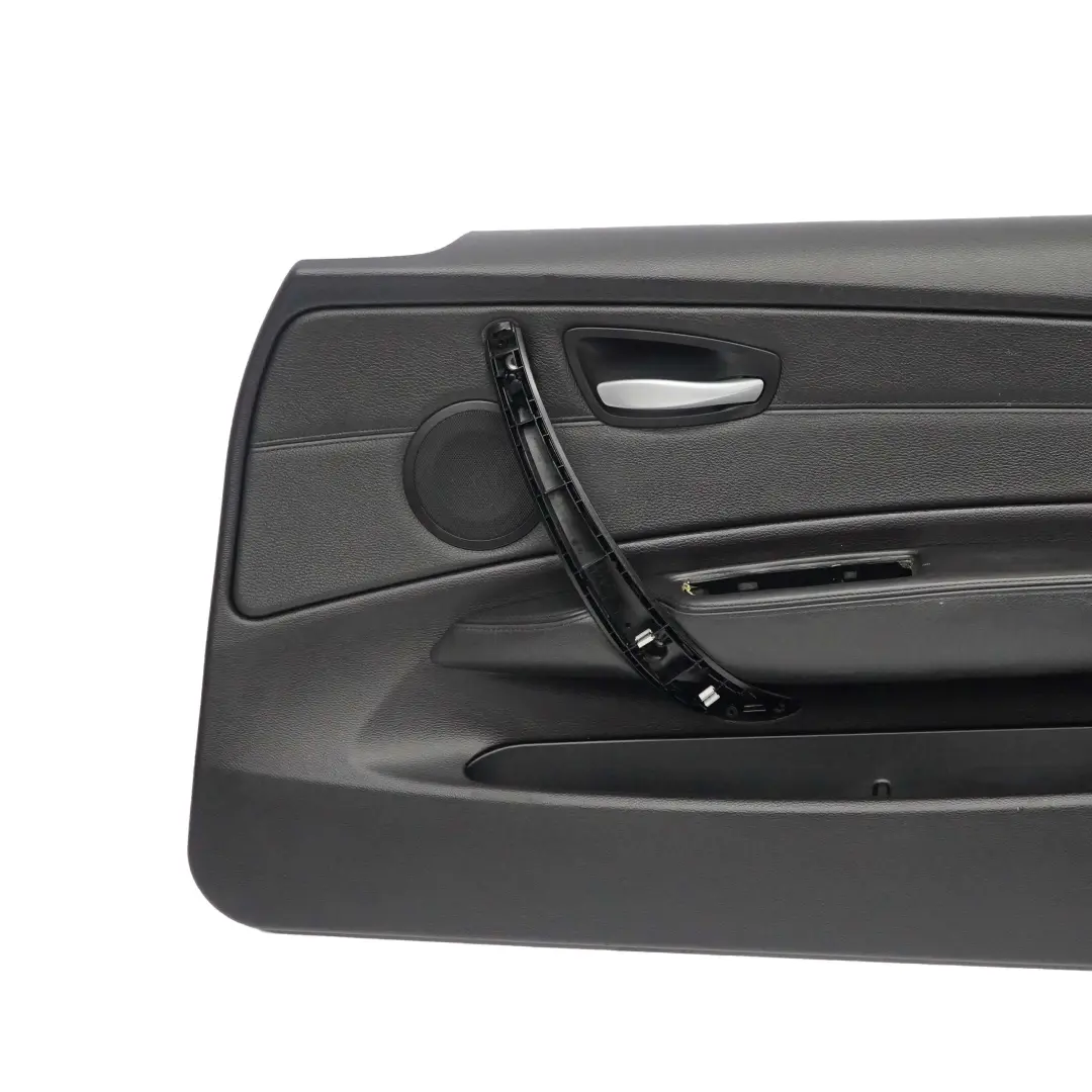 BMW E88 Tarjeta De Puerta Delantera Derecha Cabrio Trim Panel Cuero Negro Boston