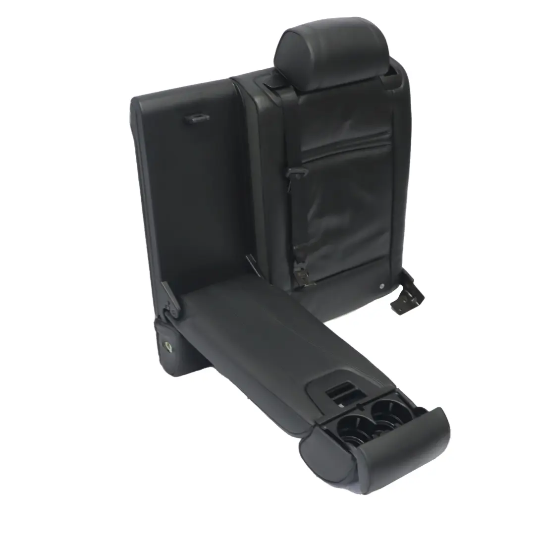 BMW X5 E70 Respaldo Asiento Trasero Izquierdo Funda Cuero Negro Nappa