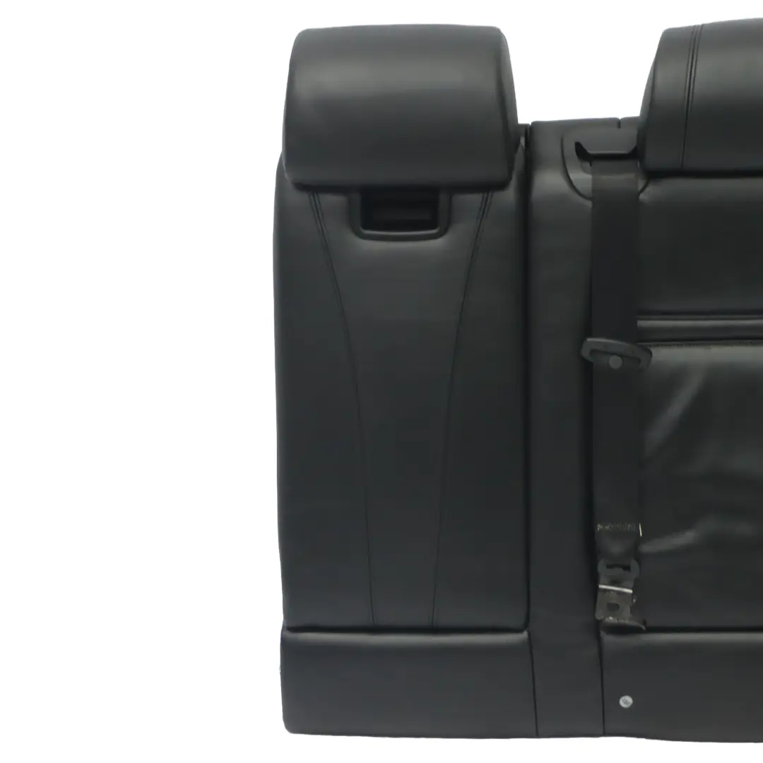 BMW X5 E70 Respaldo Asiento Trasero Izquierdo Funda Cuero Negro Nappa