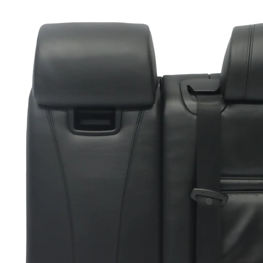 BMW X5 E70 Respaldo Asiento Trasero Izquierdo Funda Cuero Negro Nappa