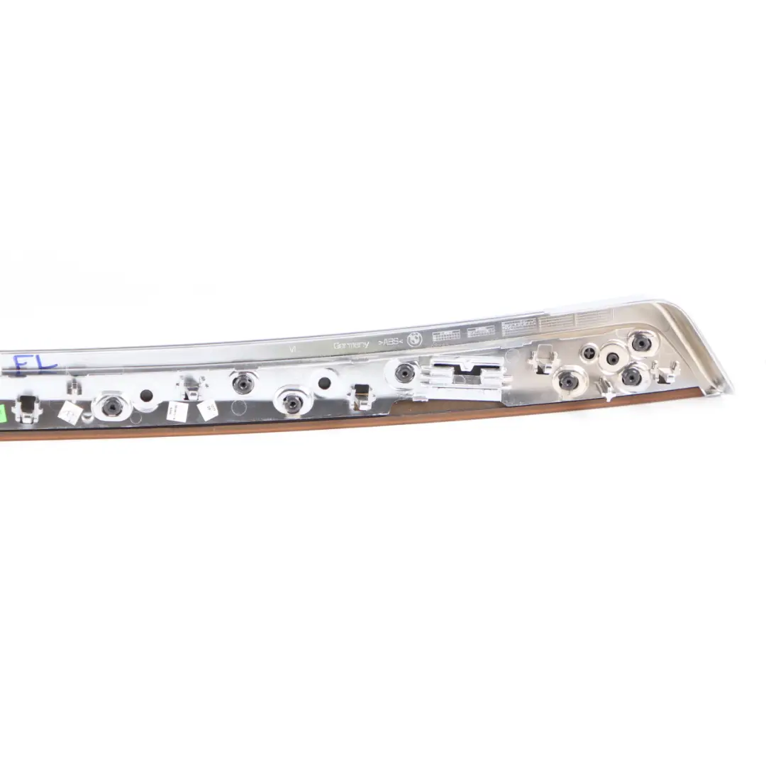 Door Strip BMW F10 F11 Decor Trim Front Left N/S Cover Fine Wood Grain 7225549