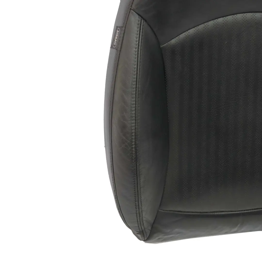 Mini R56 Seat Backrest Front Right O/S Sport Black Leather Punch R55 R57