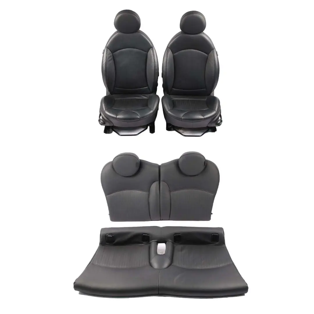 Seats Leather Mini R56 Cooper One Sport Full Black Set Seat Front Rear