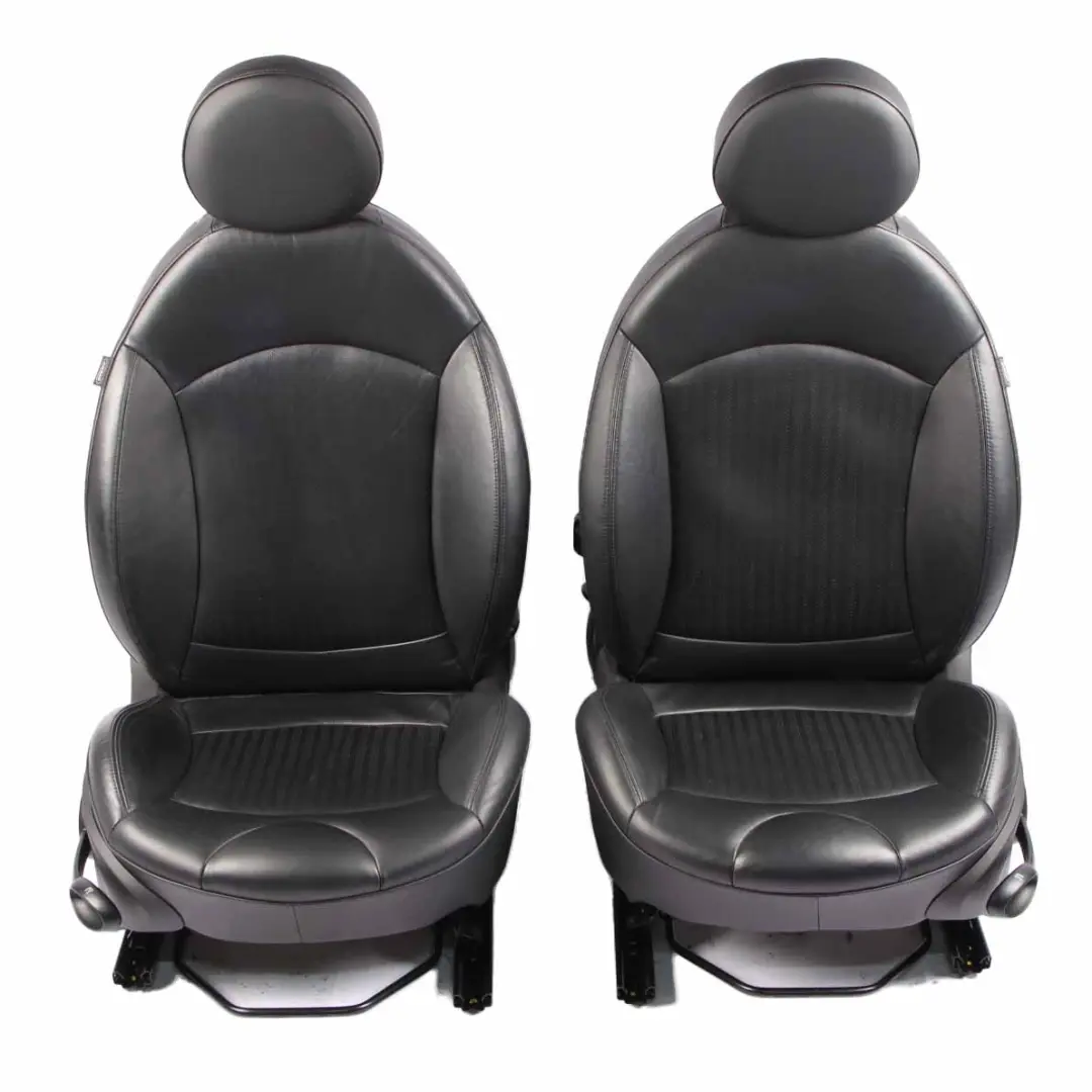 Seats Leather Mini R56 Cooper One Heated Sport Full Black Set Seat Front Rear