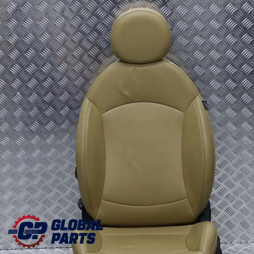 Mini Cooper One R55 R56 R57 Sport Seat Leather Beige Front Left N/S