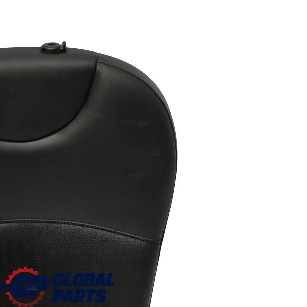 Mini Cooper One R56 Rear Left N/S Seat Backrest Black Leather Punch