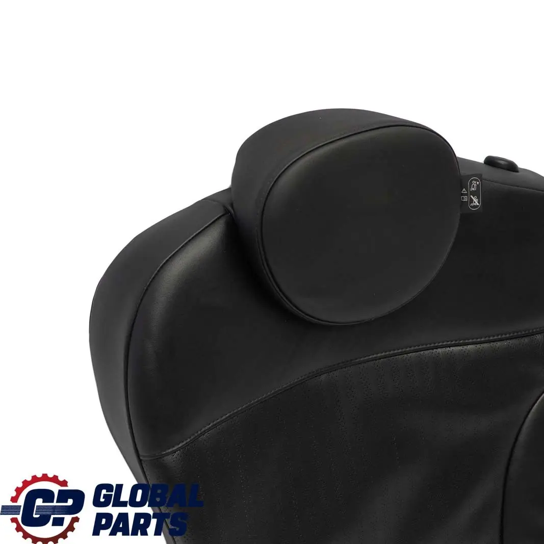 Mini Cooper One R55 Clubman Rear Right O/S Seat Backrest Black Leather Punch