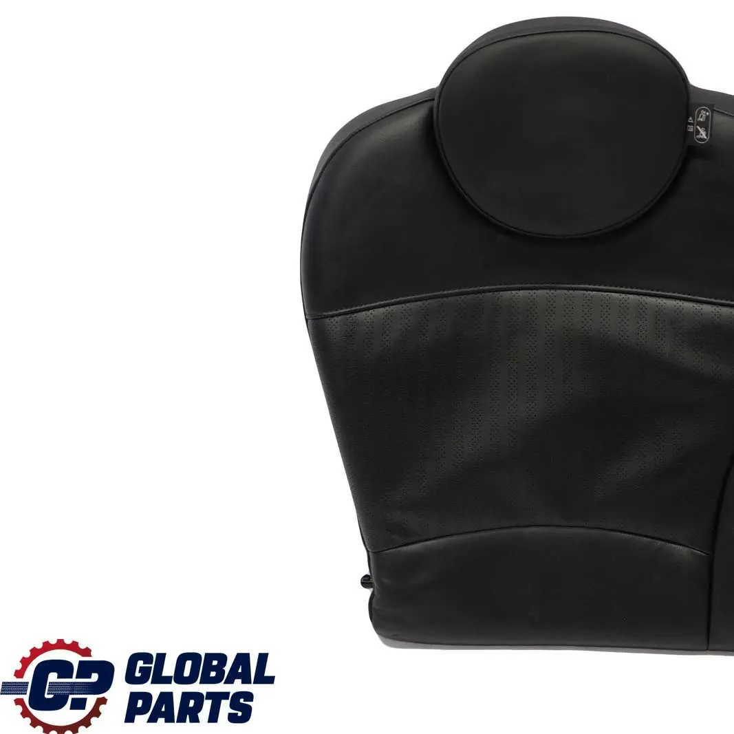 Mini Cooper One R55 Clubman Rear Right O/S Seat Backrest Black Leather Punch