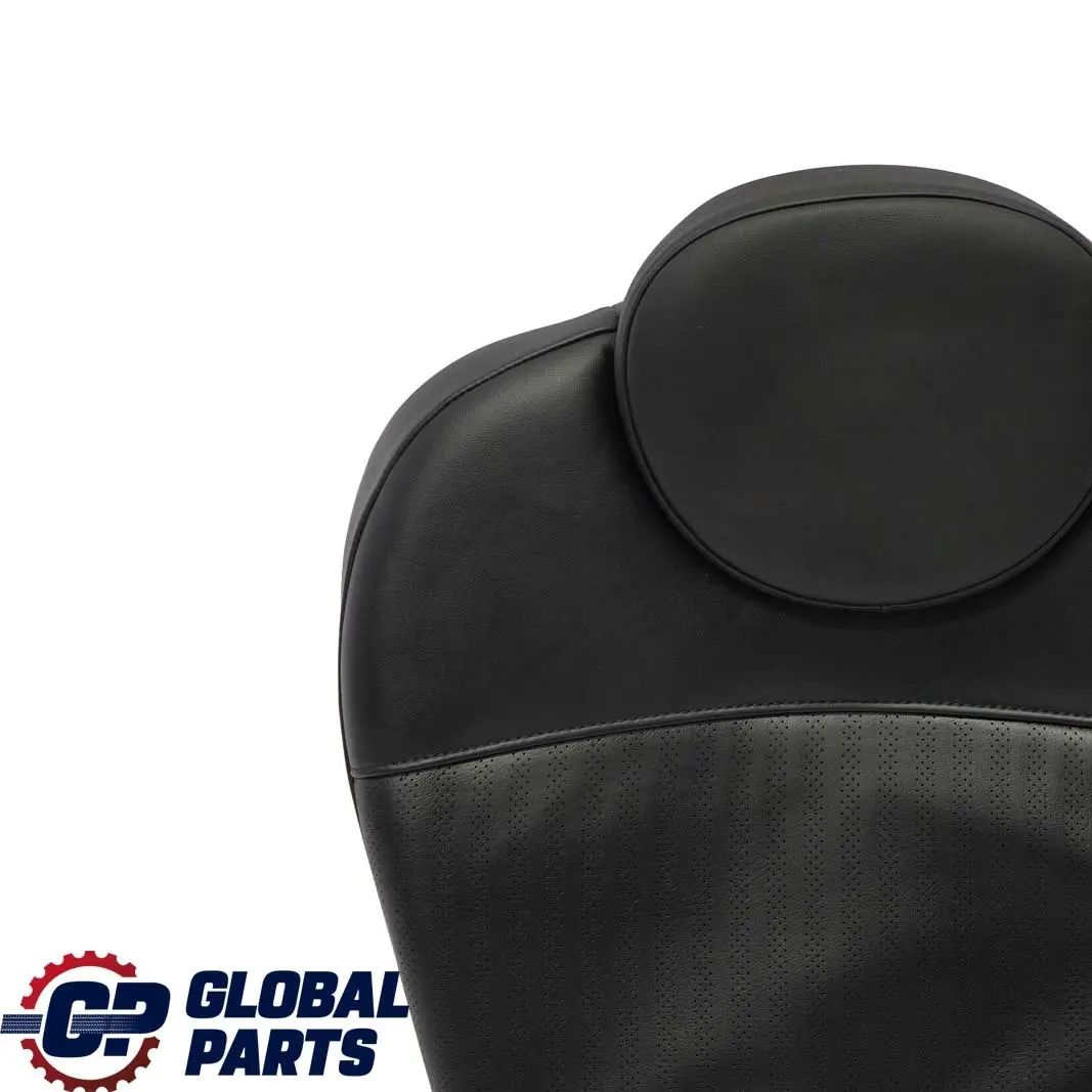 Mini Cooper One R55 Clubman Rear Right O/S Seat Backrest Black Leather Punch