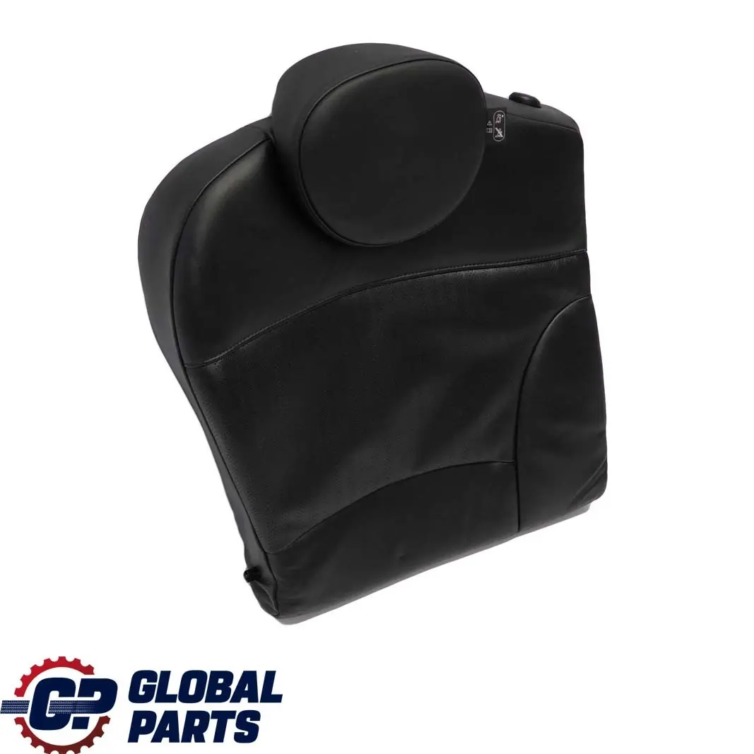 Mini Cooper One R55 Clubman Rear Right O/S Seat Backrest Black Leather Punch