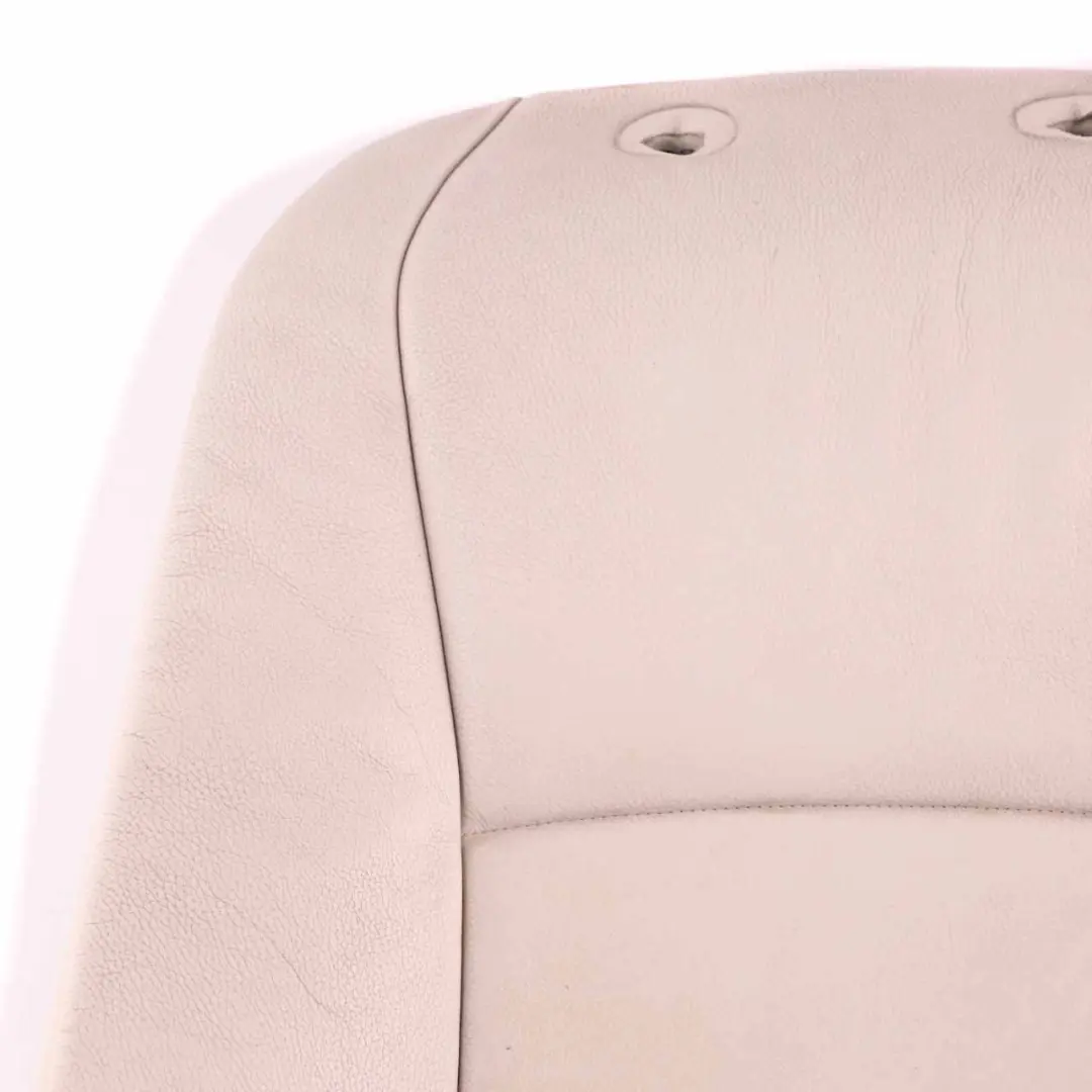 Seat Backrest Cover BMW F07 Heated Front Left Right N/O/S Covering White Leather