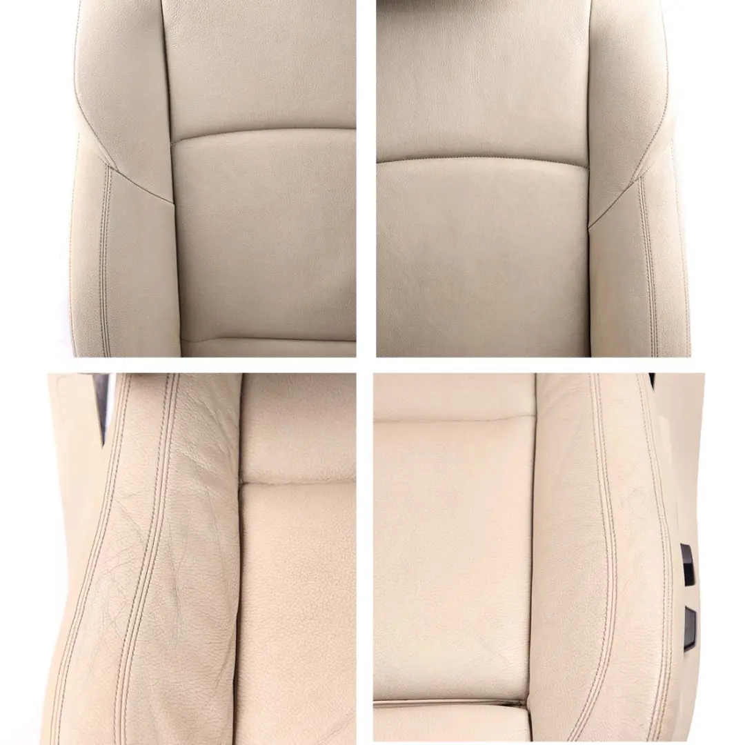 BMW F07 Seats Leather Sport Heated Ivory White Front Rear Seat Set Memory