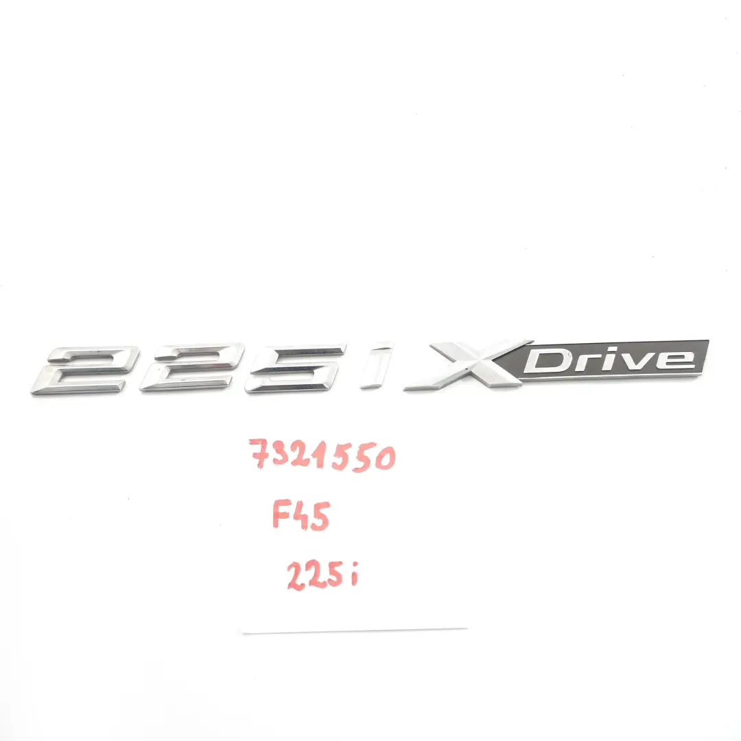 BMW F45 Napis Logo Klapy Bagażnika XDrive 225i 7231550