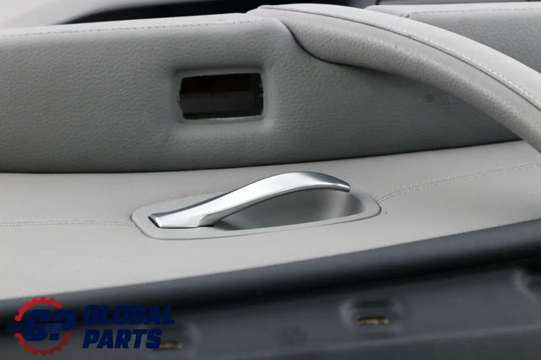 BMW E60 E61 LCI Trasera Derecha O / S Tarjeta De Puerta Forro Cuero Panel Gris