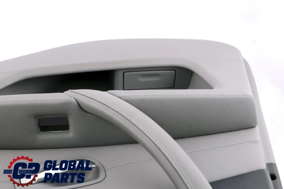 BMW E60 E61 LCI Trasera Derecha O / S Tarjeta De Puerta Forro Cuero Panel Gris