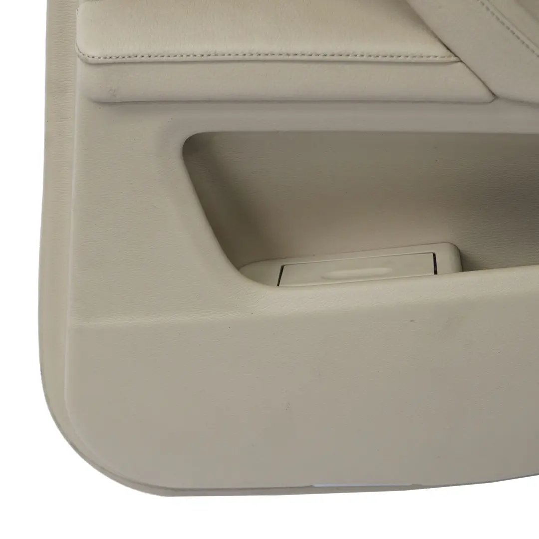 Tarjeta de Puerta BMW E60 E61 LCI Trasera Derecha Panel Crema Beige Cuero