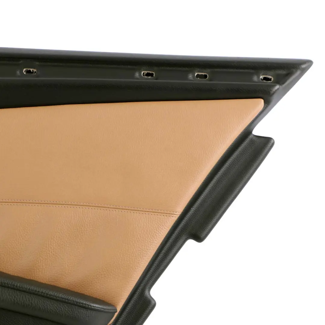 BMW 5 E60 E61 LCI Rear Right O/S Door Card Lining Trim Leather Natural Brown
