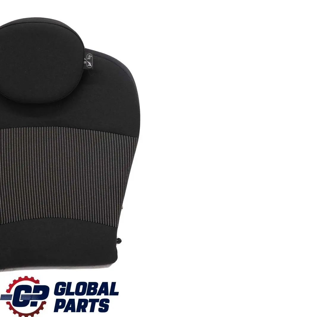 Mini Clubman R55 Rear Left N/S Cloth Leather Seat Cushion Backrest Black