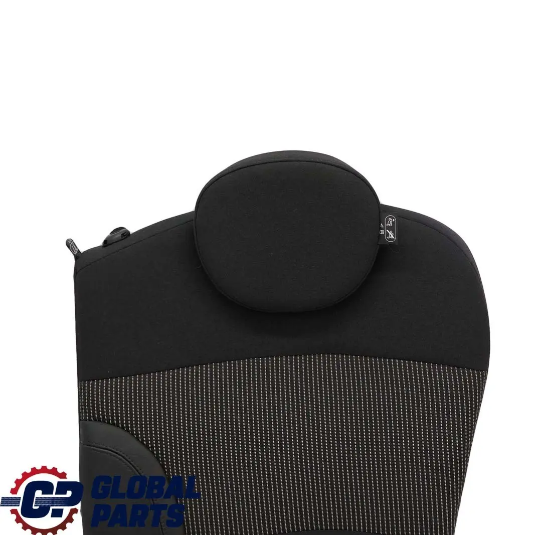 Mini Clubman R55 Rear Left N/S Cloth Leather Seat Cushion Backrest Black