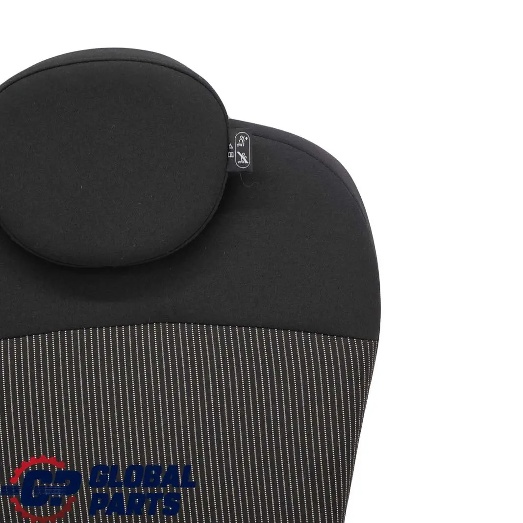 Mini Clubman R55 Rear Left N/S Cloth Leather Seat Cushion Backrest Black