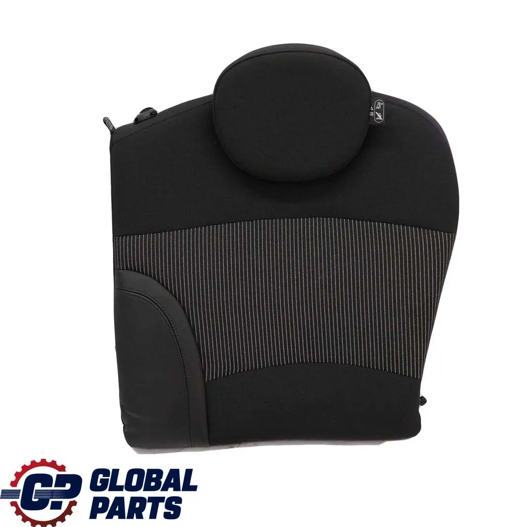 Mini Clubman R55 Rear Left N/S Cloth Leather Seat Cushion Backrest Black