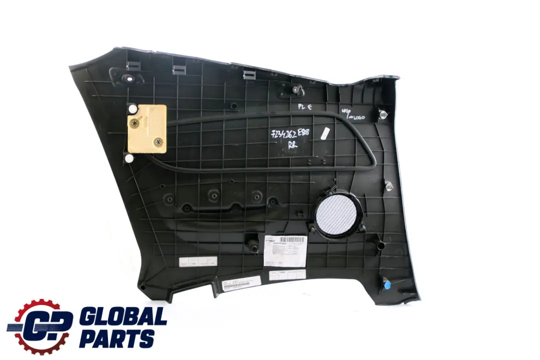 BMW 1 E88 Convertible Rear Right O/S Lateral Trim Panel Leather Boston Black